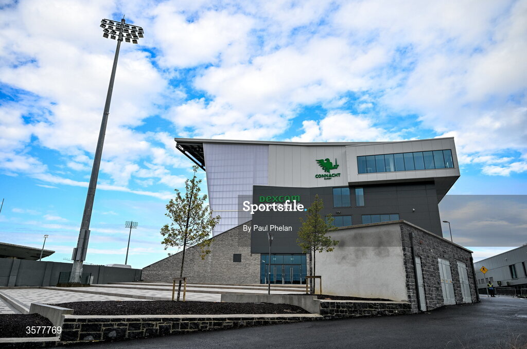27 September 2026; A general view of outside Dexcom Stadium before the WXV Global Series match between Ireland and Japan at Dexcom Stadium in Galway. Photo by Paul Phelan/Sportsfile