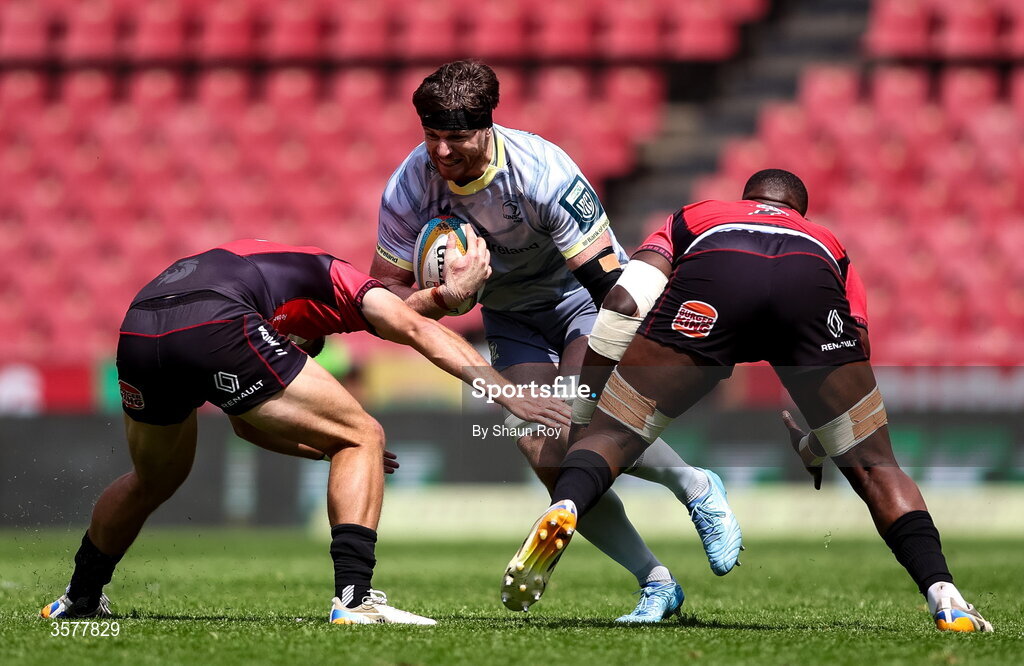 26 September 2026; Ryan Baird of Leinster during the United Rugby Championship match between Lions and Leinster at Ellis Park in Johannesburg, South Africa. Photo by Shaun Roy/Sportsfile