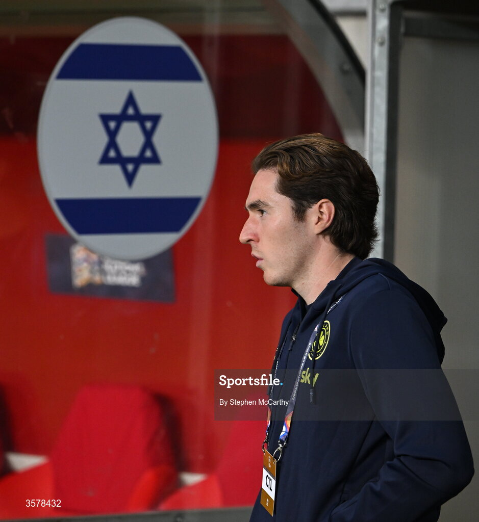 27 September 2026; Conor Coventry of Republic of Ireland walks the pitch before the UEFA Nations League B match between Israel and the Republic of Ireland at Nagyerdei Stadion in Debrecen, Hungary. Photo by Stephen McCarthy/Sportsfile
