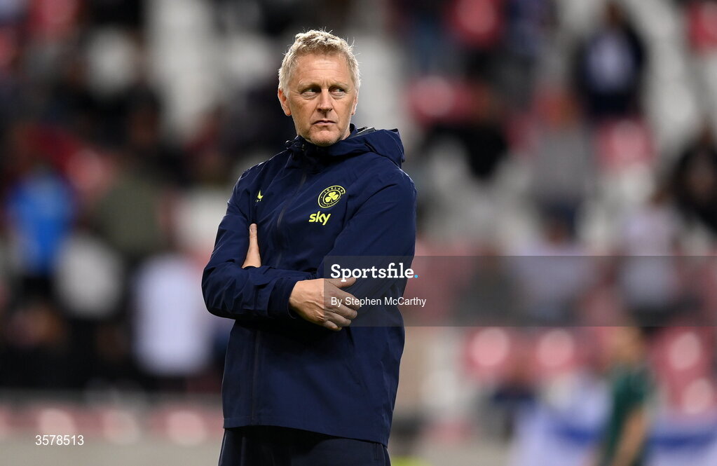 27 September 2026; Republic of Ireland head coach Heimir Hallgrimsson before the UEFA Nations League B match between Israel and the Republic of Ireland at Nagyerdei Stadion in Debrecen, Hungary. Photo by Stephen McCarthy/Sportsfile