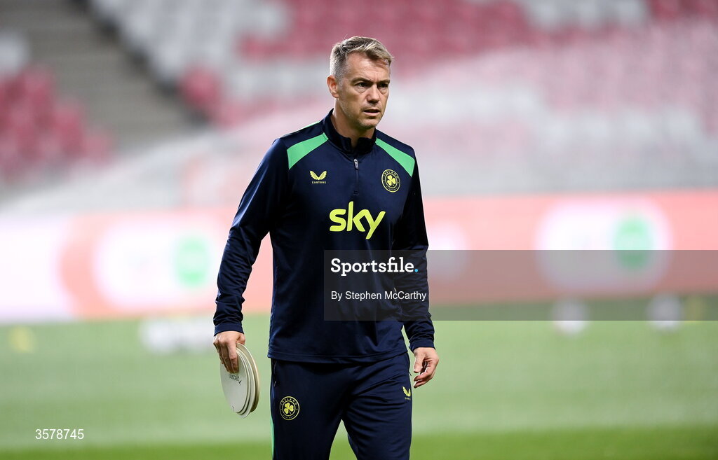 27 September 2026; Republic of Ireland head of athletic performance Damien Doyle before the UEFA Nations League B match between Israel and the Republic of Ireland at Nagyerdei Stadion in Debrecen, Hungary. Photo by Stephen McCarthy/Sportsfile