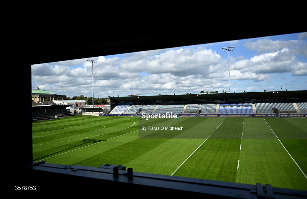 26 September 2026; A general view of the pitch before PTSB Dublin County Senior Club Hurling Championship Quarter-Final between Cuala and Whitehall Colmcilles at Parnell Park in Dublin. Photo by Piaras Ó Mídheach/Sportsfile