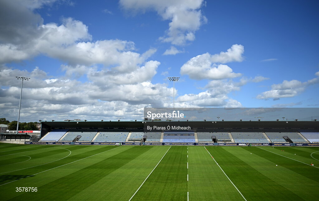 26 September 2026; A general view of the pitch before PTSB Dublin County Senior Club Hurling Championship Quarter-Final between Cuala and Whitehall Colmcilles at Parnell Park in Dublin. Photo by Piaras Ó Mídheach/Sportsfile
