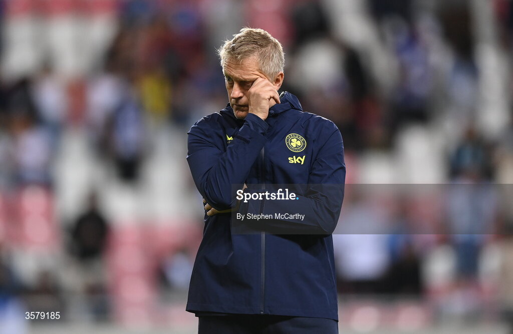 27 September 2026; Republic of Ireland head coach Heimir Hallgrimsson before the UEFA Nations League B match between Israel and the Republic of Ireland at Nagyerdei Stadion in Debrecen, Hungary. Photo by Stephen McCarthy/Sportsfile