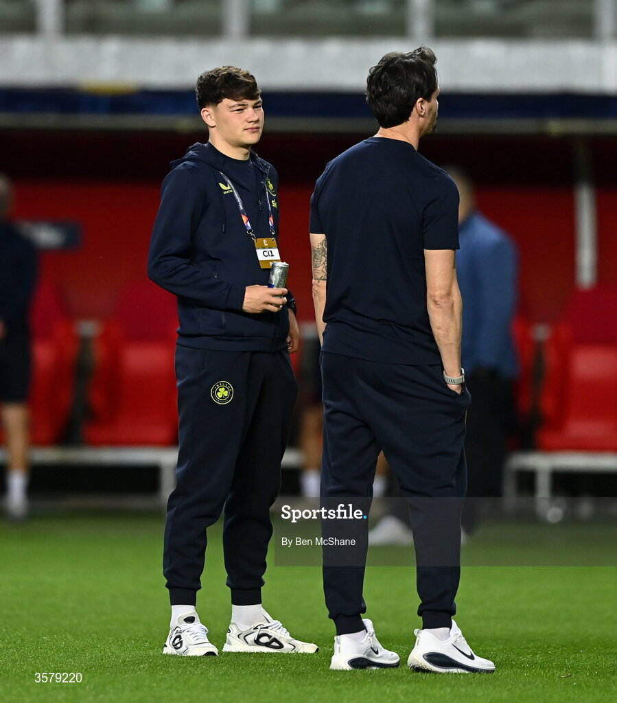 27 September 2026; Owen Elding of Republic of Ireland before the UEFA Nations League B match between Israel and the Republic of Ireland at Nagyerdei Stadion in Debrecen, Hungary. Photo by Ben McShane/Sportsfile