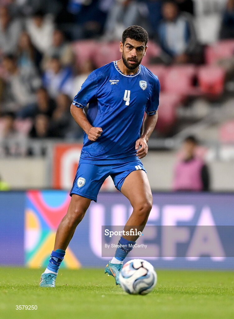 27 September 2026; Raz Shlomo of Israel during the UEFA Nations League B match between Israel and the Republic of Ireland at Nagyerdei Stadion in Debrecen, Hungary. Photo by Stephen McCarthy/Sportsfile