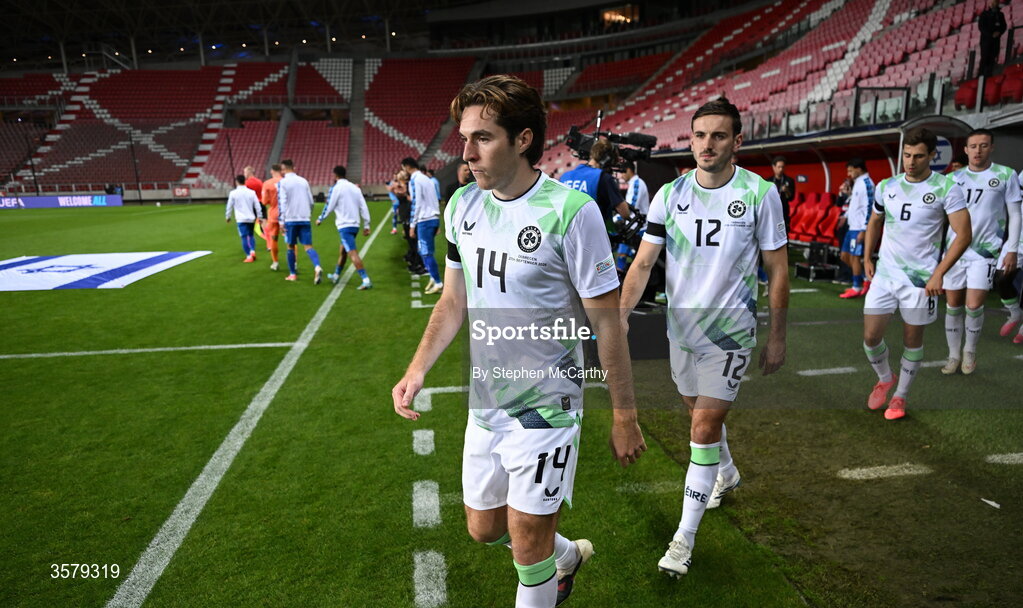27 September 2026; Conor Coventry of Republic of Ireland before the UEFA Nations League B match between Israel and the Republic of Ireland at Nagyerdei Stadion in Debrecen, Hungary. Photo by Stephen McCarthy/Sportsfile