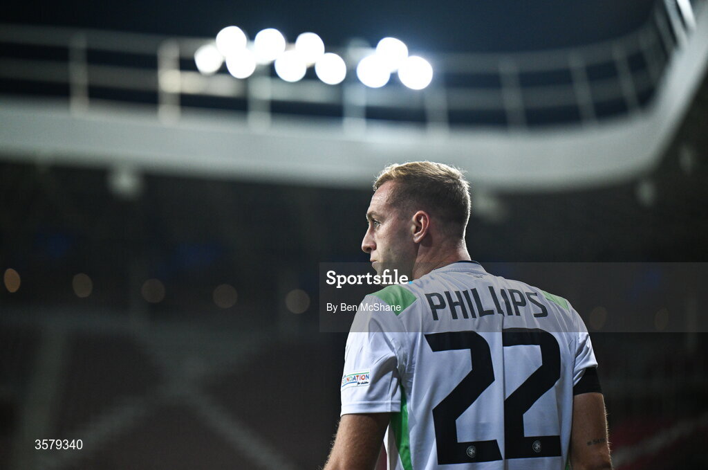 27 September 2026; Killian Phillips of Republic of Ireland during the UEFA Nations League B match between Israel and the Republic of Ireland at Nagyerdei Stadion in Debrecen, Hungary. Photo by Ben McShane/Sportsfile