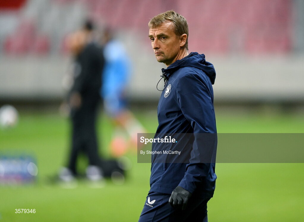 27 September 2026; Republic of Ireland lead physiotherapist Danny Miller before the UEFA Nations League B match between Israel and the Republic of Ireland at Nagyerdei Stadion in Debrecen, Hungary. Photo by Stephen McCarthy/Sportsfile
