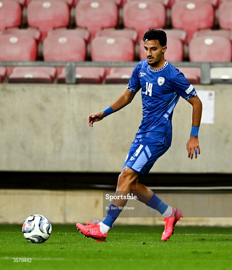 27 September 2026; Guy Mizrahi of Israel during the UEFA Nations League B match between Israel and the Republic of Ireland at Nagyerdei Stadion in Debrecen, Hungary. Photo by Ben McShane/Sportsfile