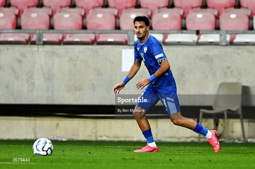 27 September 2026; Guy Mizrahi of Israel during the UEFA Nations League B match between Israel and the Republic of Ireland at Nagyerdei Stadion in Debrecen, Hungary. Photo by Ben McShane/Sportsfile