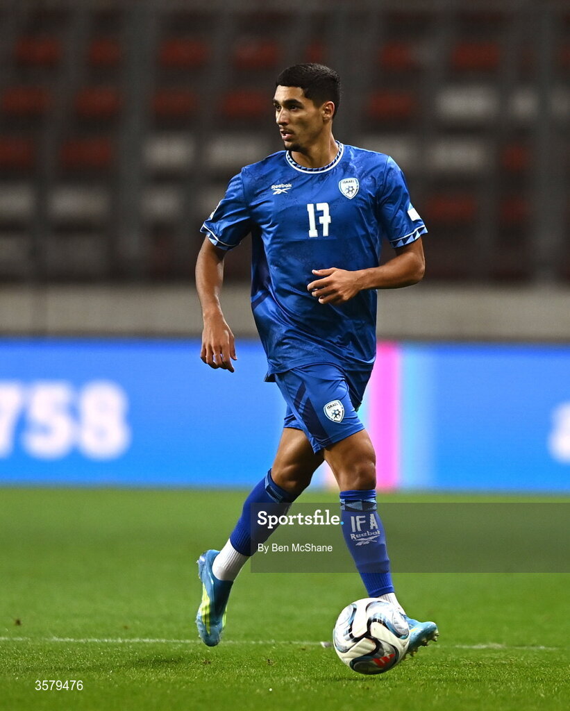 27 September 2026; Anan Khalaili of Israel during the UEFA Nations League B match between Israel and the Republic of Ireland at Nagyerdei Stadion in Debrecen, Hungary. Photo by Ben McShane/Sportsfile