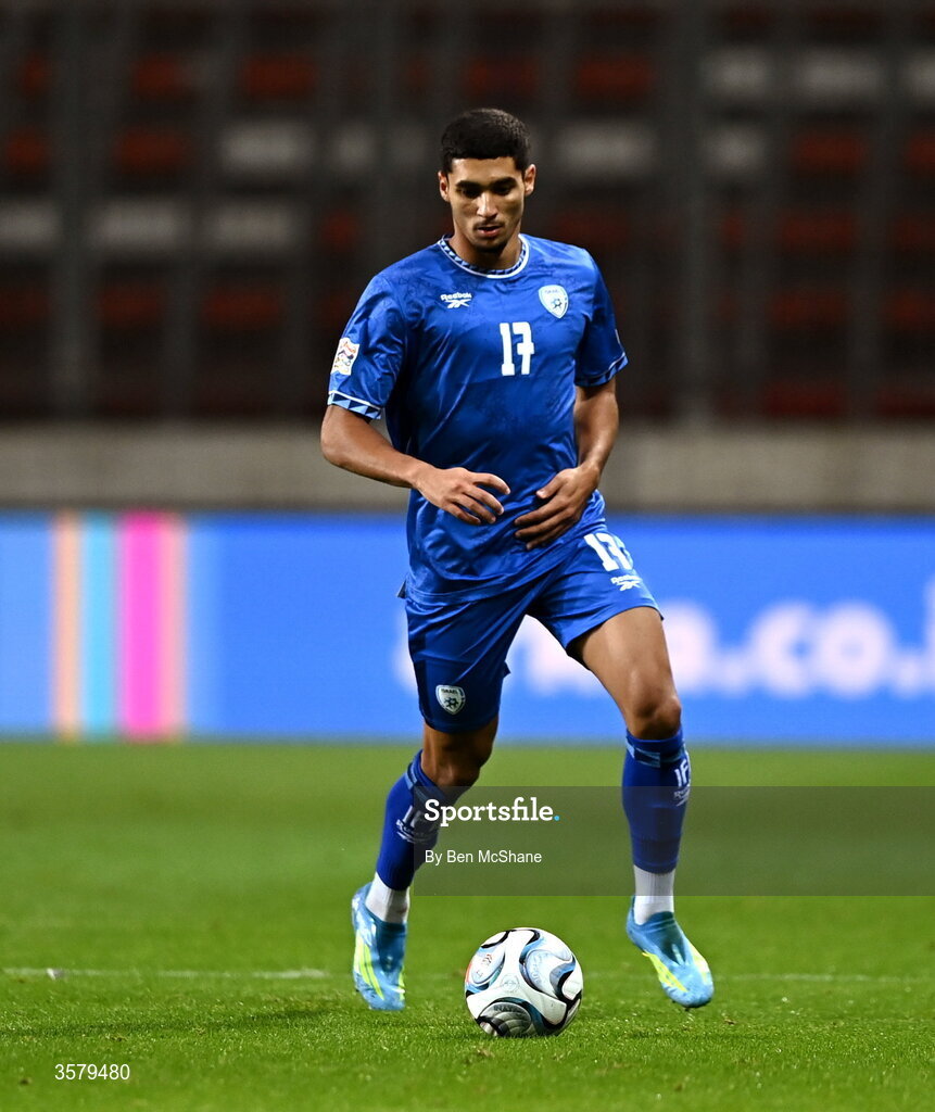 27 September 2026; Anan Khalaili of Israel during the UEFA Nations League B match between Israel and the Republic of Ireland at Nagyerdei Stadion in Debrecen, Hungary. Photo by Ben McShane/Sportsfile
