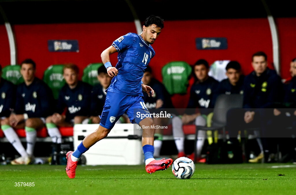 27 September 2026; Guy Mizrahi of Israel during the UEFA Nations League B match between Israel and the Republic of Ireland at Nagyerdei Stadion in Debrecen, Hungary. Photo by Ben McShane/Sportsfile