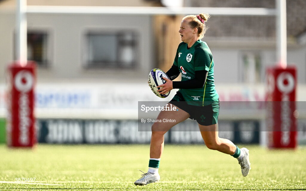 27 September 2026; Dannah O'Brien of Ireland during the WXV Global Series match between Ireland and Japan at Dexcom Stadium in Galway. Photo by Shauna Clinton/Sportsfile