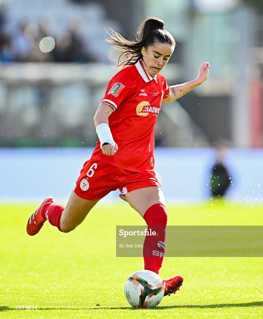 27 September 2026; Alex Kavanagh of Shelbourne during the 2026 Club Orange Women's FAI Cup final between Athlone Town and Shelbourne at Tallaght Stadium in Dublin. Photo by Seb Daly/Sportsfile