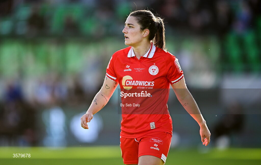 27 September 2026; Keeva Keenan of Shelbourne during the 2026 Club Orange Women's FAI Cup final between Athlone Town and Shelbourne at Tallaght Stadium in Dublin. Photo by Seb Daly/Sportsfile