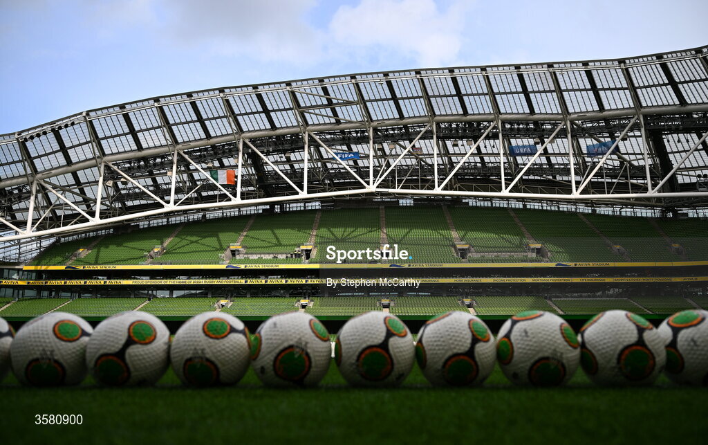 1 October 2026; A general view before the UEFA Nations League B match between the Republic of Ireland and Austria at the Aviva Stadium in Dublin. Photo by Stephen McCarthy/Sportsfile