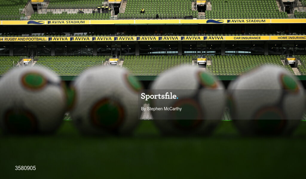 1 October 2026; A general view before the UEFA Nations League B match between the Republic of Ireland and Austria at the Aviva Stadium in Dublin. Photo by Stephen McCarthy/Sportsfile