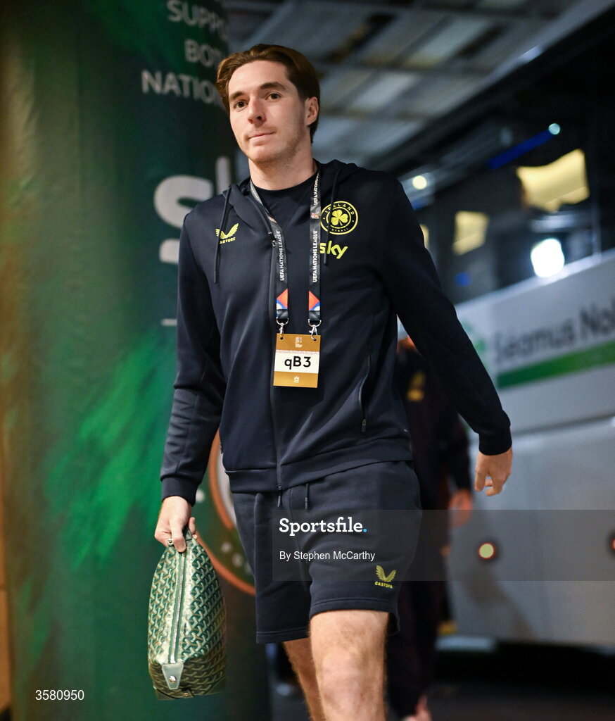 1 October 2026; Conor Coventry of Republic of Ireland before the UEFA Nations League B match between the Republic of Ireland and Austria at the Aviva Stadium in Dublin. Photo by Stephen McCarthy/Sportsfile