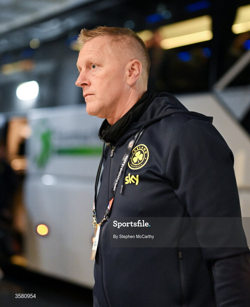 1 October 2026; Republic of Ireland head coach Heimir Hallgrimsson before the UEFA Nations League B match between the Republic of Ireland and Austria at the Aviva Stadium in Dublin. Photo by Stephen McCarthy/Sportsfile