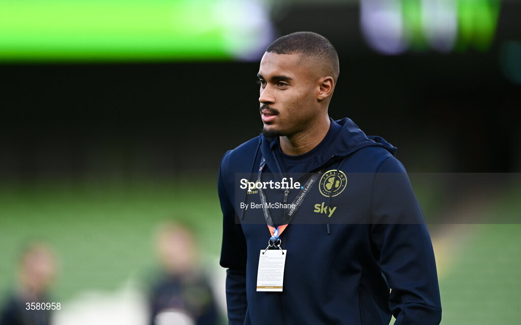 1 October 2026; Republic of Ireland's Gavin Bazunu before the UEFA Nations League B match between the Republic of Ireland and Austria at the Aviva Stadium in Dublin. Photo by Ben McShane/Sportsfile