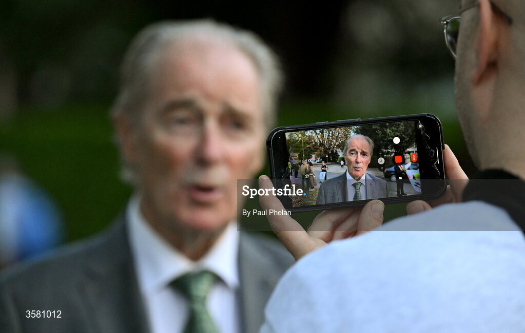 1 October 2026; Former Republic of Ireland MNT and St Patrick's Athletic manager Brian Kerr, outside of the stadium before the UEFA Nations League B match between the Republic of Ireland and Austria at the Aviva Stadium in Dublin. Photo by Paul Phelan/Sportsfile