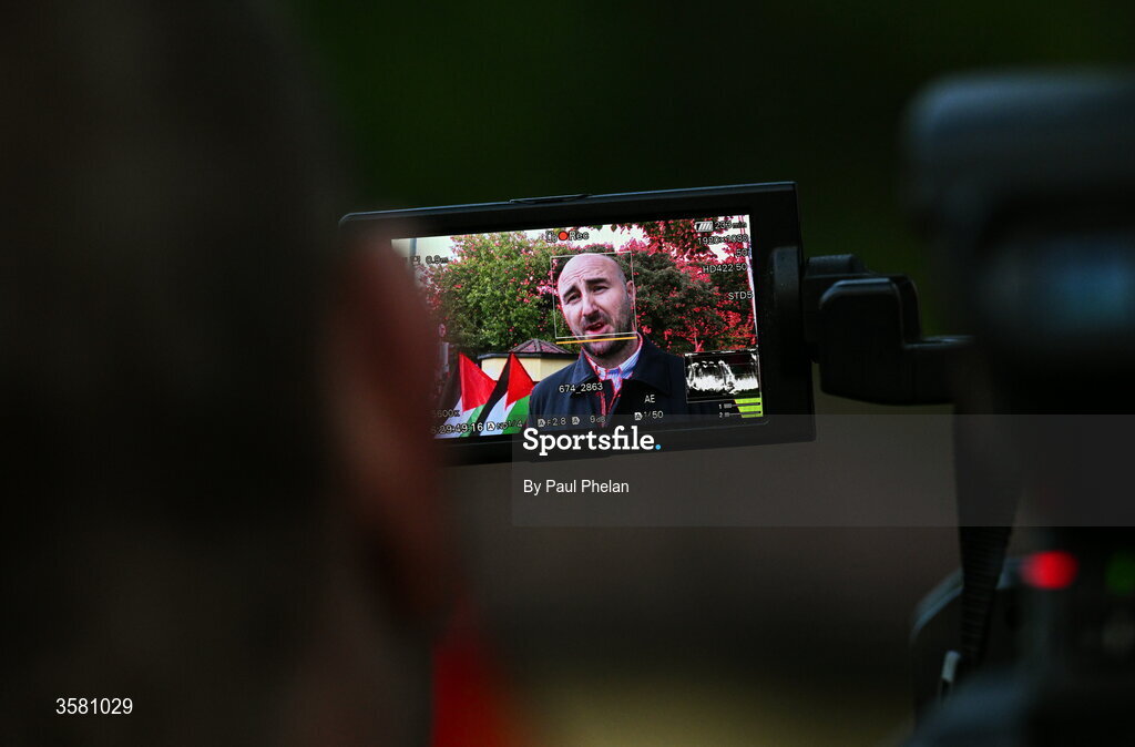 1 October 2026; Daniel Ennis TD for the Social Democrats in Dublin Central and former footballer outside of the stadium before the UEFA Nations League B match between the Republic of Ireland and Austria at the Aviva Stadium in Dublin. Photo by Paul Phelan/Sportsfile