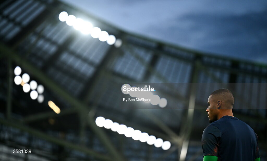 1 October 2026; Republic of Ireland goalkeeper Gavin Bazunu before the UEFA Nations League B match between the Republic of Ireland and Austria at the Aviva Stadium in Dublin. Photo by Ben McShane/Sportsfile