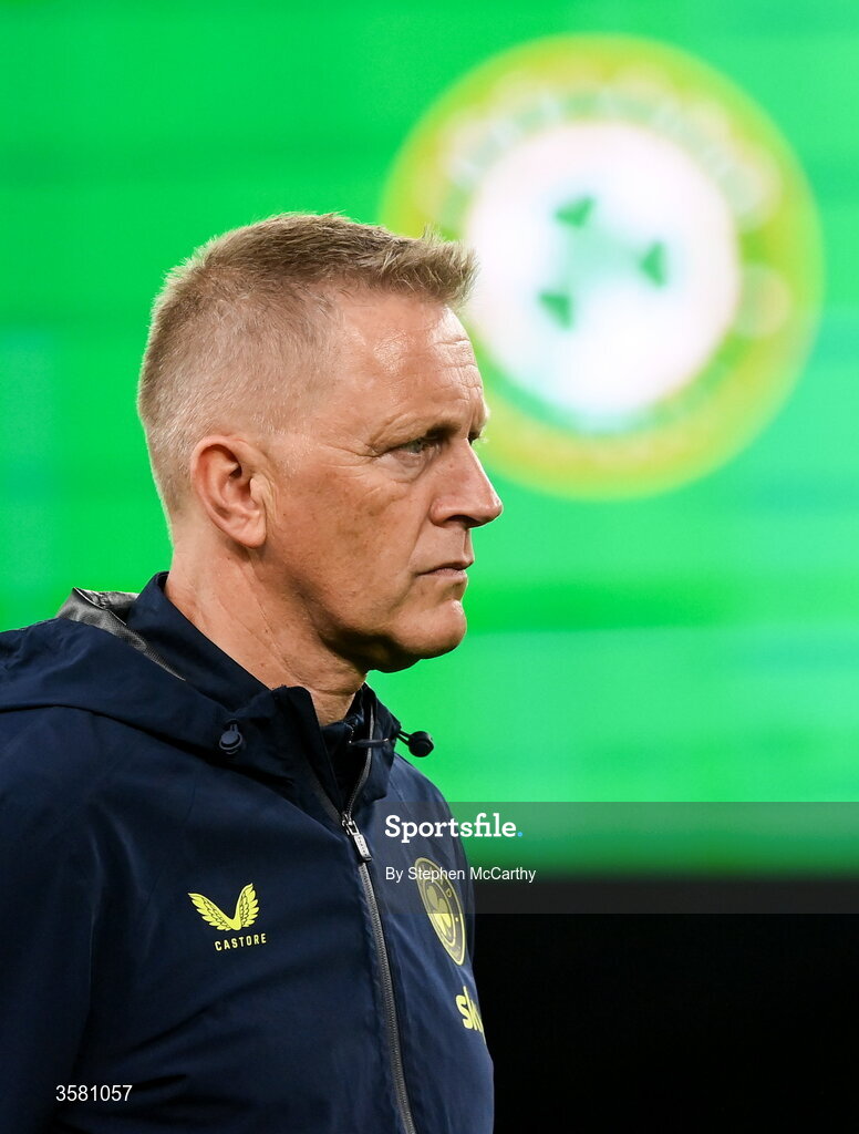 1 October 2026; Republic of Ireland head coach Heimir Hallgrimsson before the UEFA Nations League B match between the Republic of Ireland and Austria at the Aviva Stadium in Dublin. Photo by Stephen McCarthy/Sportsfile
