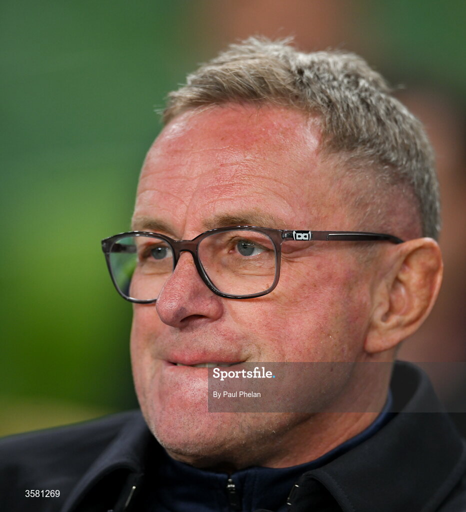 1 October 2026; Austria head coach Ralf Rangnick during the UEFA Nations League B match between the Republic of Ireland and Austria at the Aviva Stadium in Dublin. Photo by Paul Phelan/Sportsfile