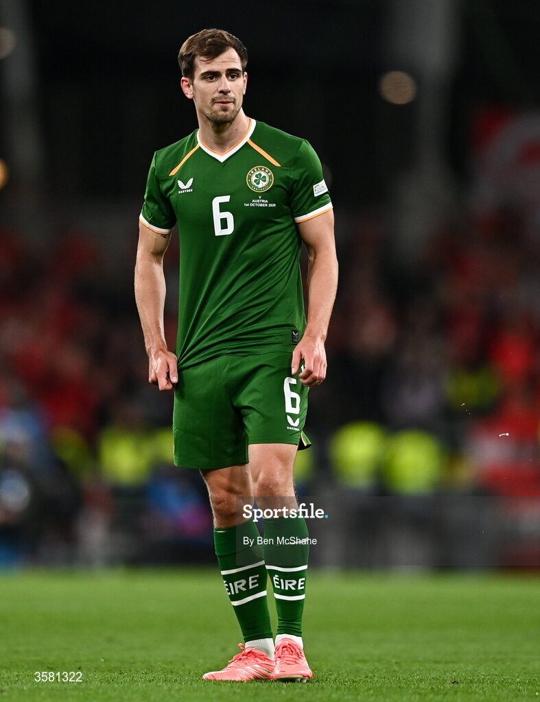 1 October 2026; Jayson Molumby of Republic of Ireland during the UEFA Nations League B match between the Republic of Ireland and Austria at the Aviva Stadium in Dublin. Photo by Ben McShane/Sportsfile