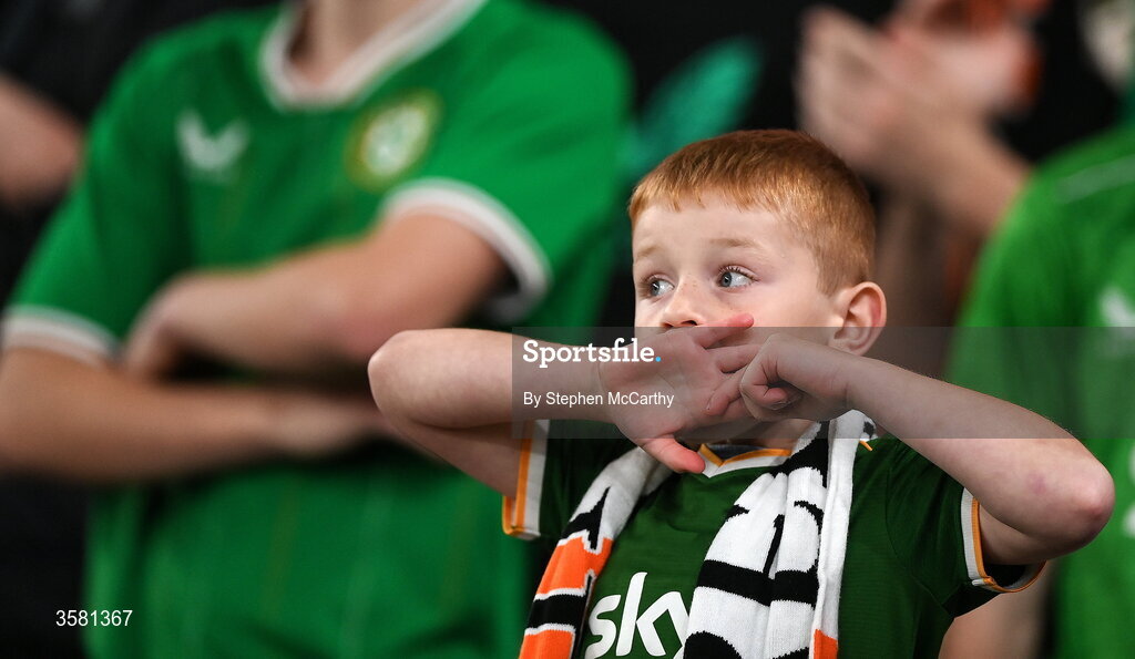 1 October 2026; Republic of Ireland supporters during the UEFA Nations League B match between the Republic of Ireland and Austria at the Aviva Stadium in Dublin. Photo by Stephen McCarthy/Sportsfile