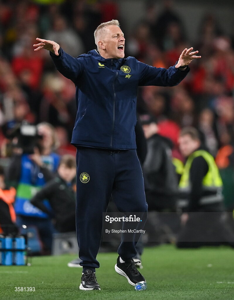 1 October 2026; Republic of Ireland head coach Heimir Hallgrimsson during the UEFA Nations League B match between the Republic of Ireland and Austria at the Aviva Stadium in Dublin. Photo by Stephen McCarthy/Sportsfile