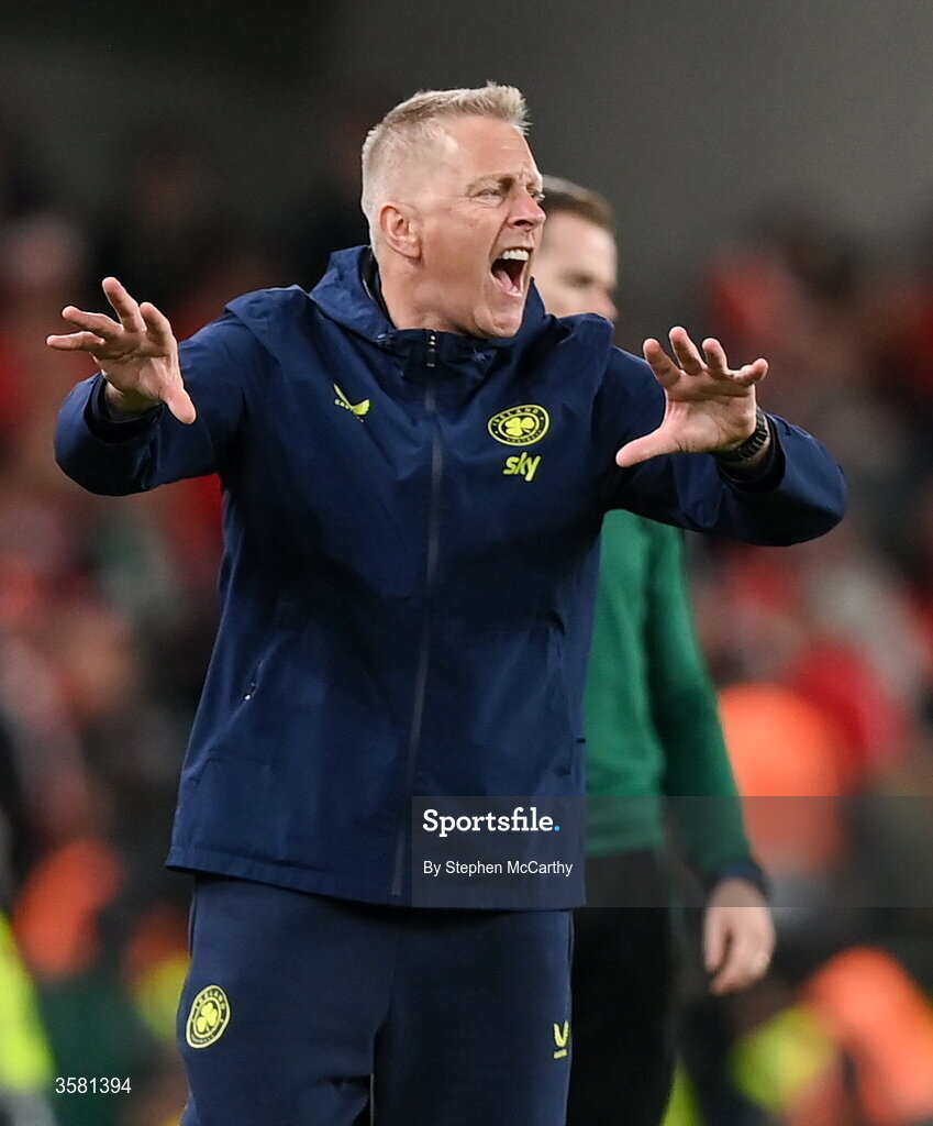 1 October 2026; Republic of Ireland head coach Heimir Hallgrimsson during the UEFA Nations League B match between the Republic of Ireland and Austria at the Aviva Stadium in Dublin. Photo by Stephen McCarthy/Sportsfile