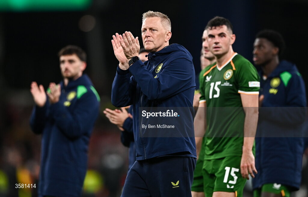 1 October 2026; Republic of Ireland head coach Heimir Hallgrimsson after the UEFA Nations League B match between the Republic of Ireland and Austria at the Aviva Stadium in Dublin. Photo by Ben McShane/Sportsfile