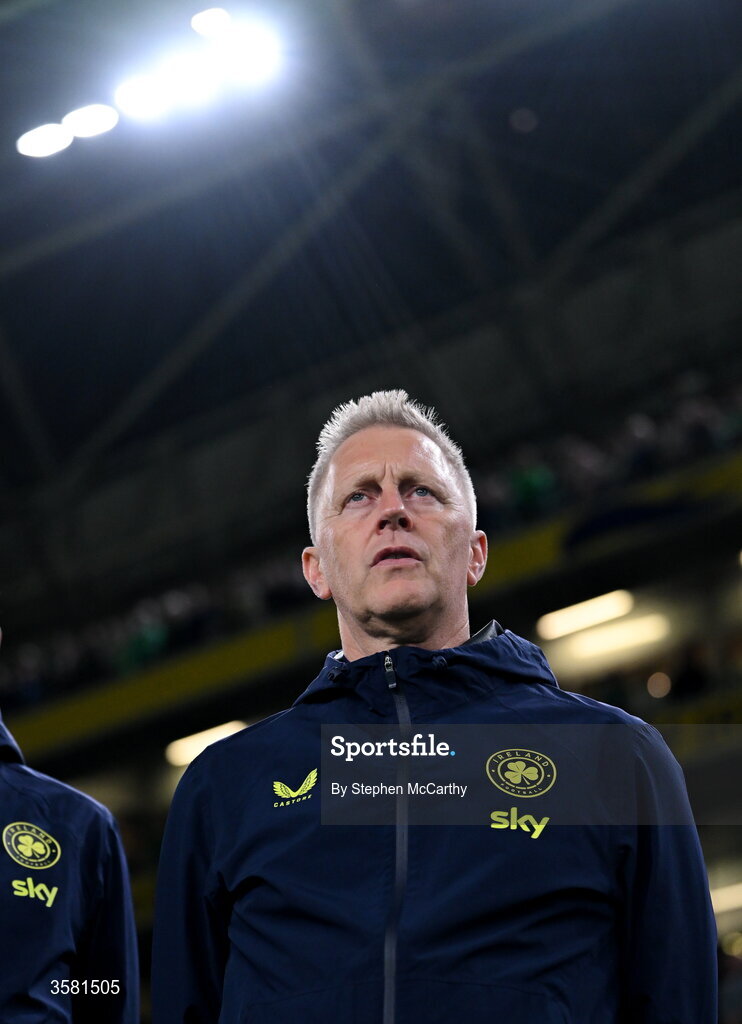 1 October 2026; Head coach Heimir Hallgrímsson during the UEFA Nations League B match between the Republic of Ireland and Austria at the Aviva Stadium in Dublin. Photo by Stephen McCarthy/Sportsfile