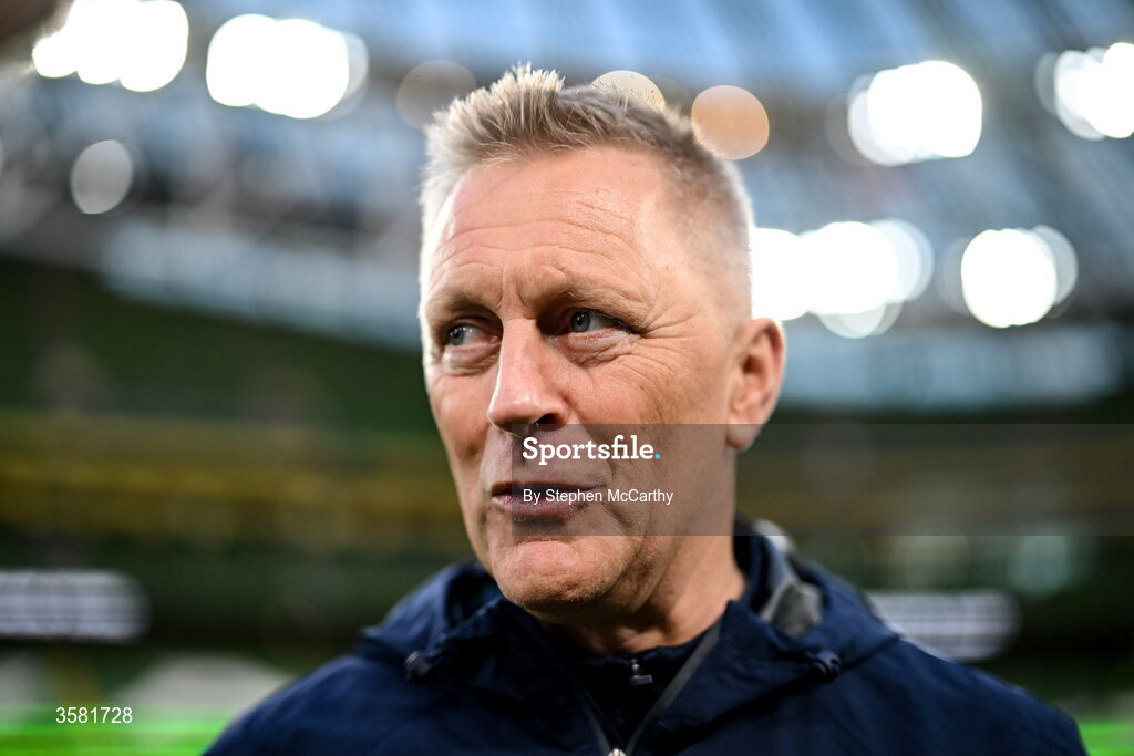 1 October 2026; Republic of Ireland head coach Heimir Hallgrimsson before the UEFA Nations League B match between the Republic of Ireland and Austria at the Aviva Stadium in Dublin. Photo by Stephen McCarthy/Sportsfile