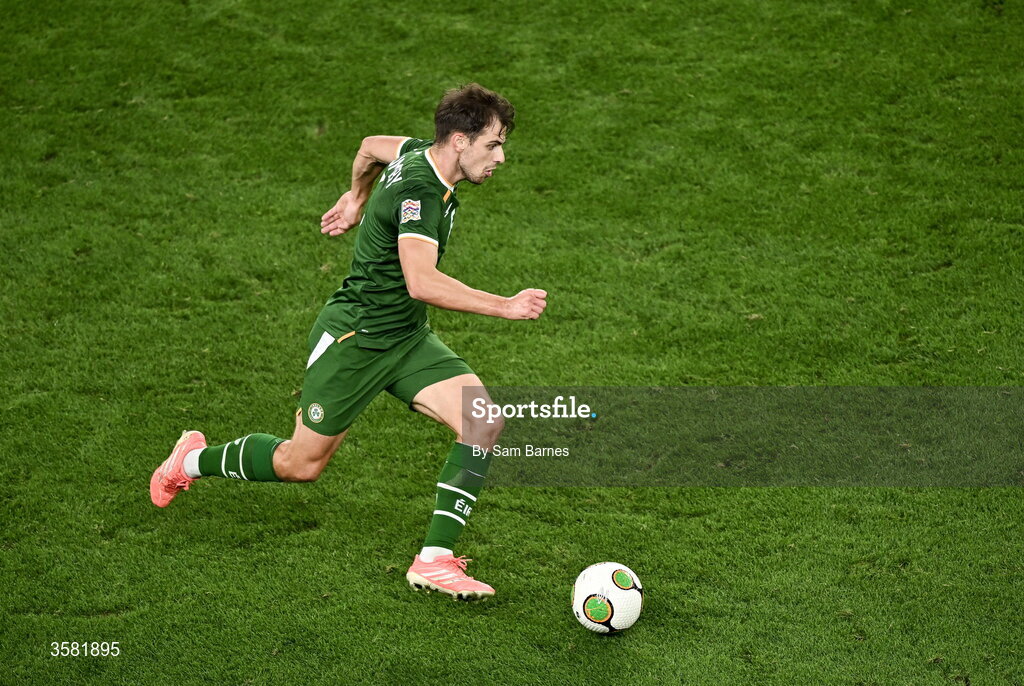 1 October 2026; Jayson Molumby of Republic of Ireland during the UEFA Nations League B match between the Republic of Ireland and Austria at the Aviva Stadium in Dublin. Photo by Sam Barnes/Sportsfile