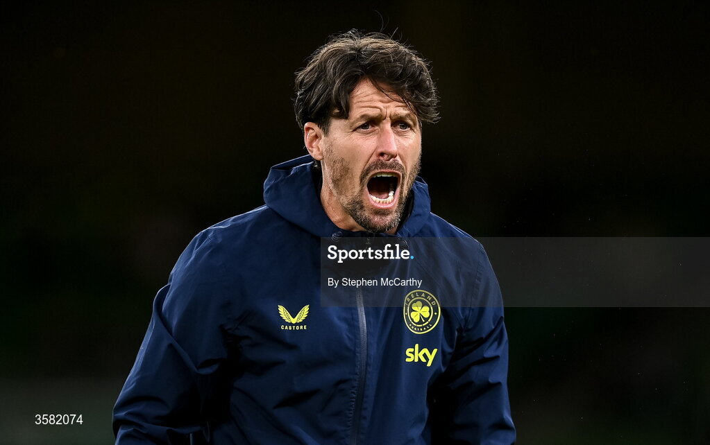 1 October 2026; Republic of Ireland assistant coach Paddy McCarthy before the UEFA Nations League B match between the Republic of Ireland and Austria at the Aviva Stadium in Dublin. Photo by Stephen McCarthy/Sportsfile