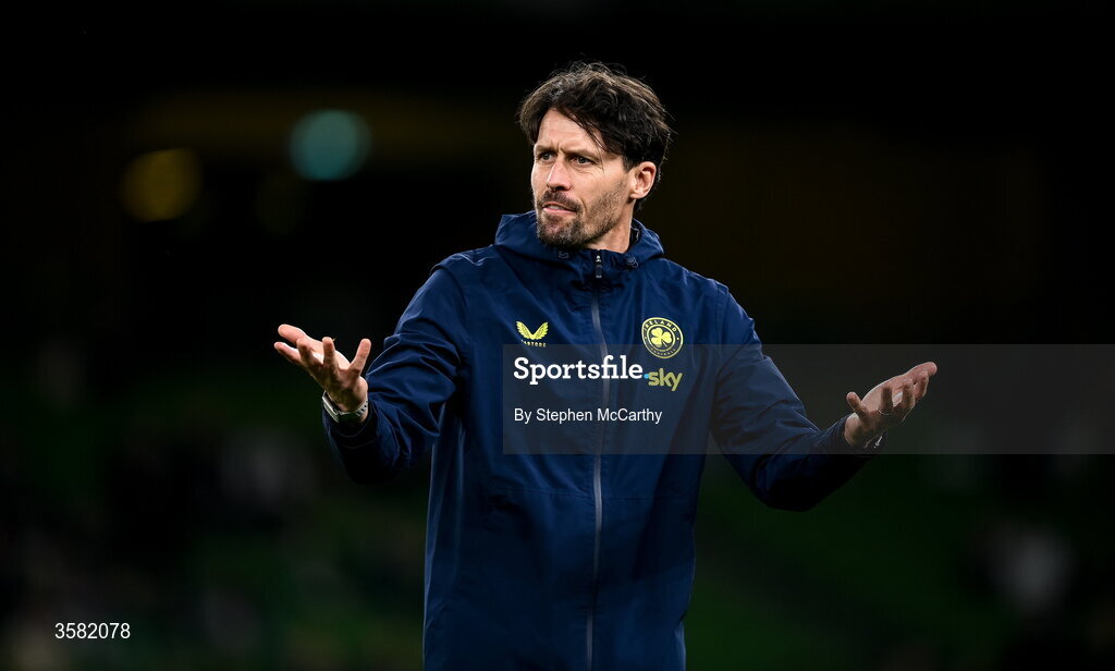 1 October 2026; Republic of Ireland assistant coach Paddy McCarthy before the UEFA Nations League B match between the Republic of Ireland and Austria at the Aviva Stadium in Dublin. Photo by Stephen McCarthy/Sportsfile