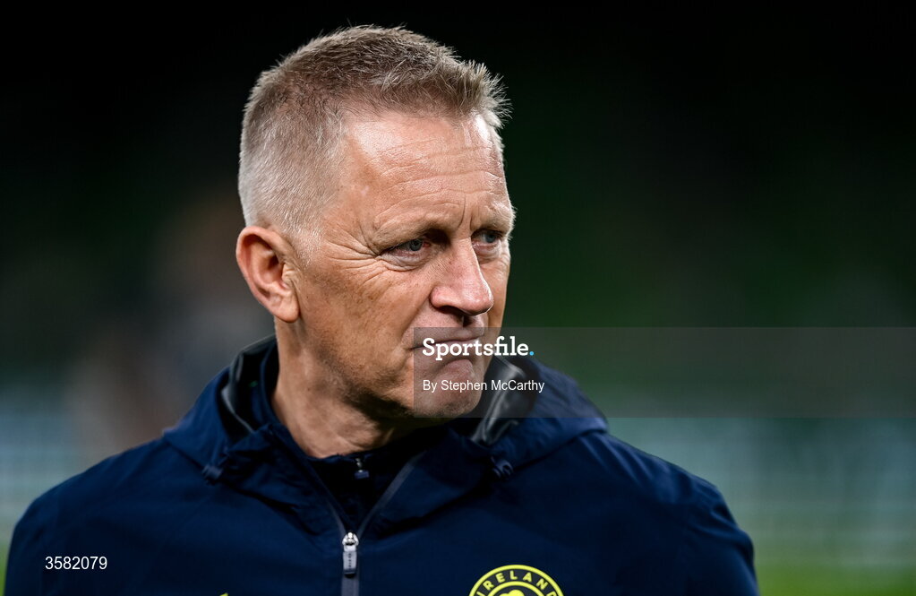 1 October 2026; Republic of Ireland head coach Heimir Hallgrimsson before the UEFA Nations League B match between the Republic of Ireland and Austria at the Aviva Stadium in Dublin. Photo by Stephen McCarthy/Sportsfile