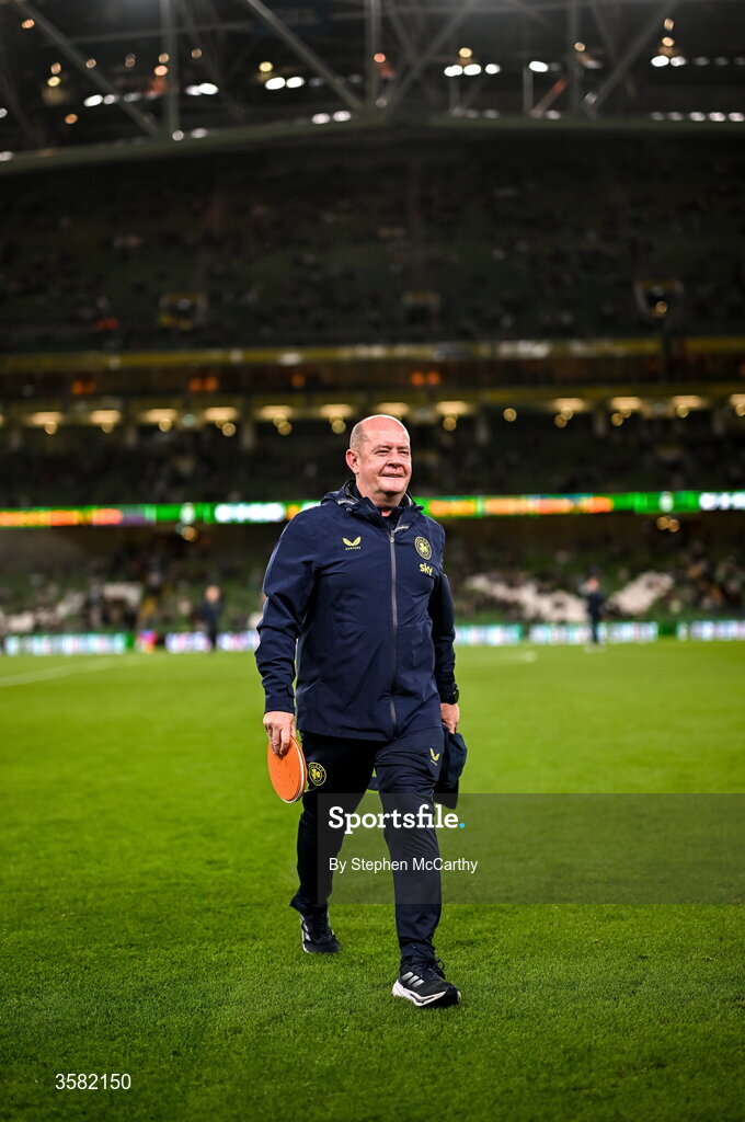 1 October 2026; Republic of Ireland kit and equipment manager Ken Hennessy before the UEFA Nations League B match between the Republic of Ireland and Austria at the Aviva Stadium in Dublin. Photo by Stephen McCarthy/Sportsfile