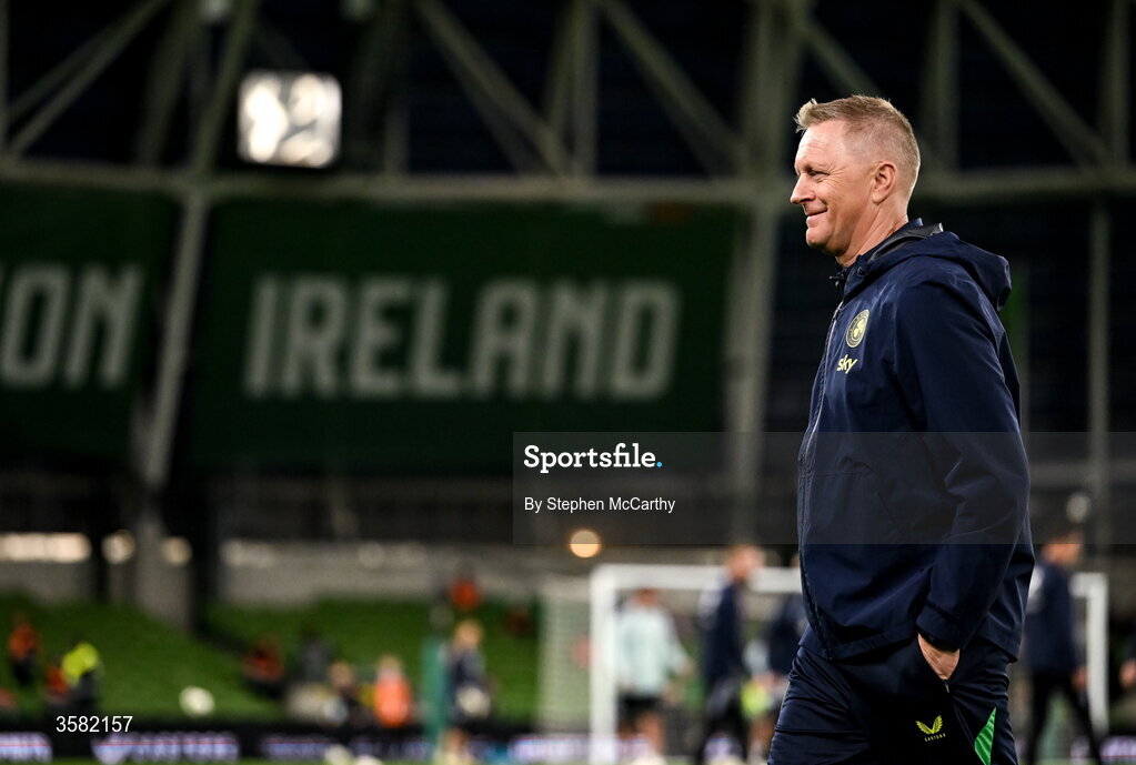 1 October 2026; Republic of Ireland head coach Heimir Hallgrimsson before the UEFA Nations League B match between the Republic of Ireland and Austria at the Aviva Stadium in Dublin. Photo by Stephen McCarthy/Sportsfile