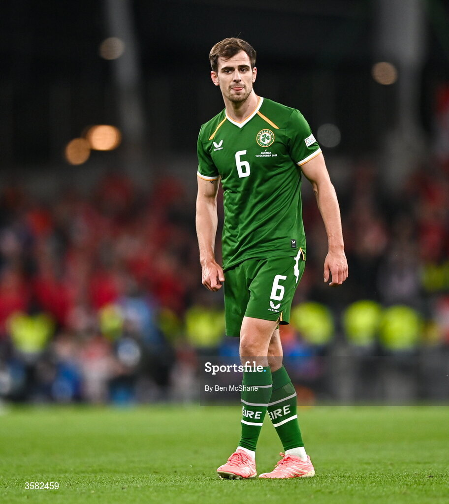 1 October 2026; Jayson Molumby of Republic of Ireland during the UEFA Nations League B match between the Republic of Ireland and Austria at the Aviva Stadium in Dublin. Photo by Ben McShane/Sportsfile