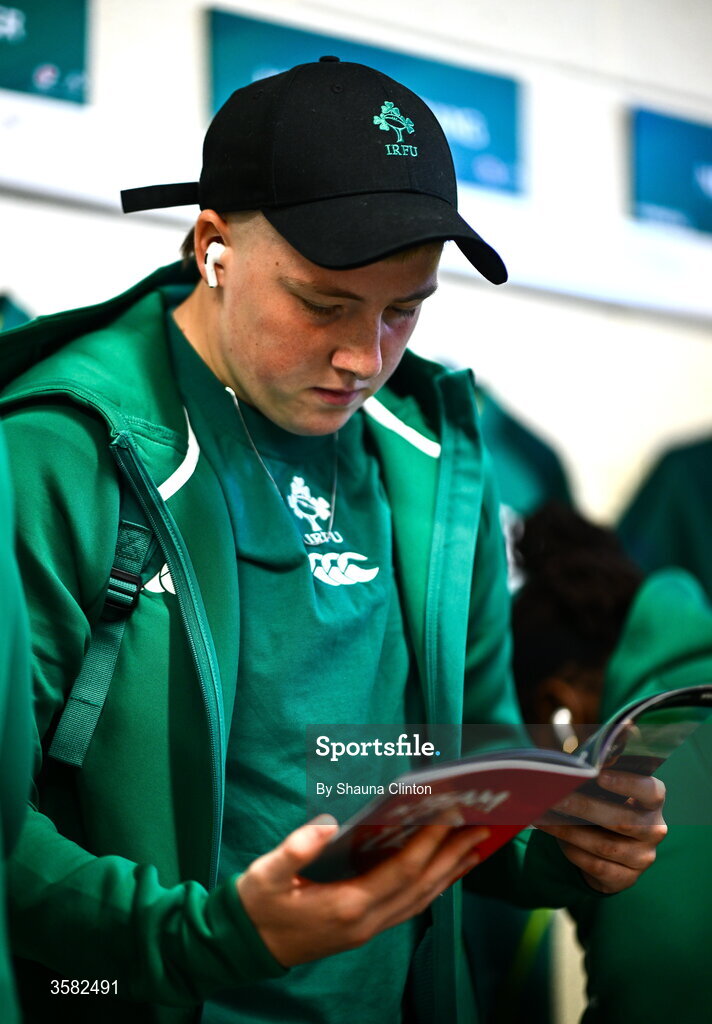 3 October 2026; Beth Buttimer of Ireland ahead of the International Women's Rugby fixture between Ireland and Japan at Virgin Media Park in Cork. Photo by Shauna Clinton/Sportsfile