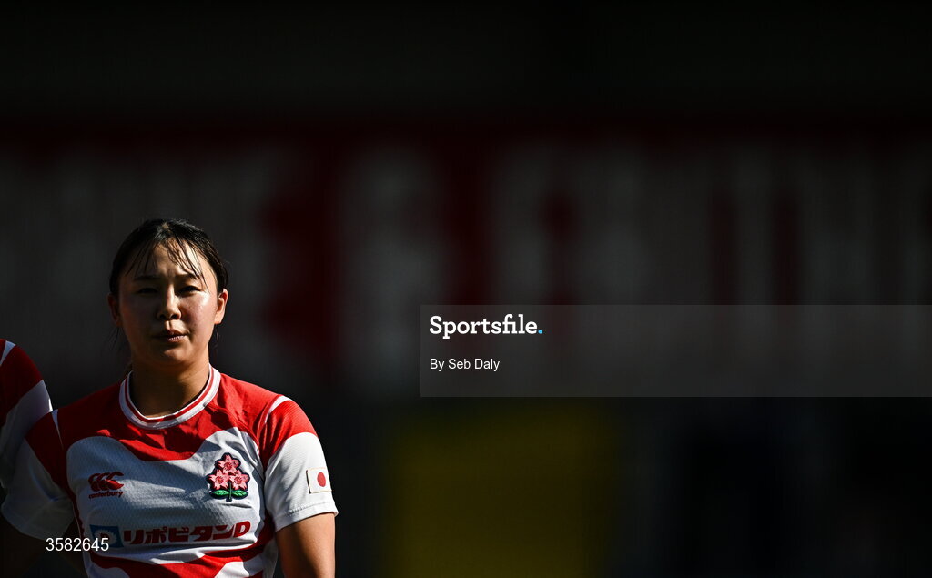 3 October 2026; Japan captain Moe Tsukui before the International Women's Rugby fixture between Ireland and Japan at Virgin Media Park in Cork. Photo by Seb Daly/Sportsfile