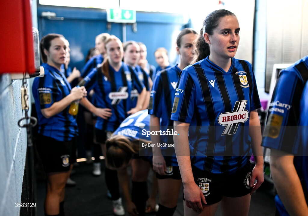 3 October 2026; Kellie Brennan of Athlone Town before the SSE Airtricity Women's Premier Division match between Athlone Town and Galway United at Athlone Town Stadium in Lissywollen, Athlone, Westmeath. Photo by Ben McShane/Sportsfile