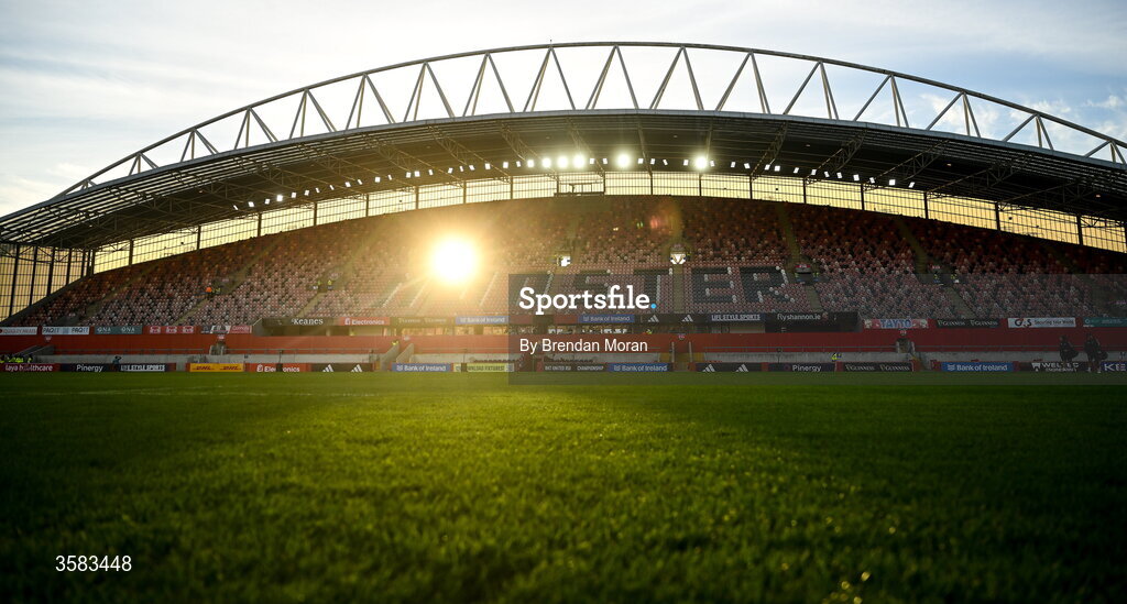 3 October 2026; A general view before the United Rugby Championship match between Munster and Vodacom Bulls at Thomond Park in Limerick. Photo by Brendan Moran/Sportsfile