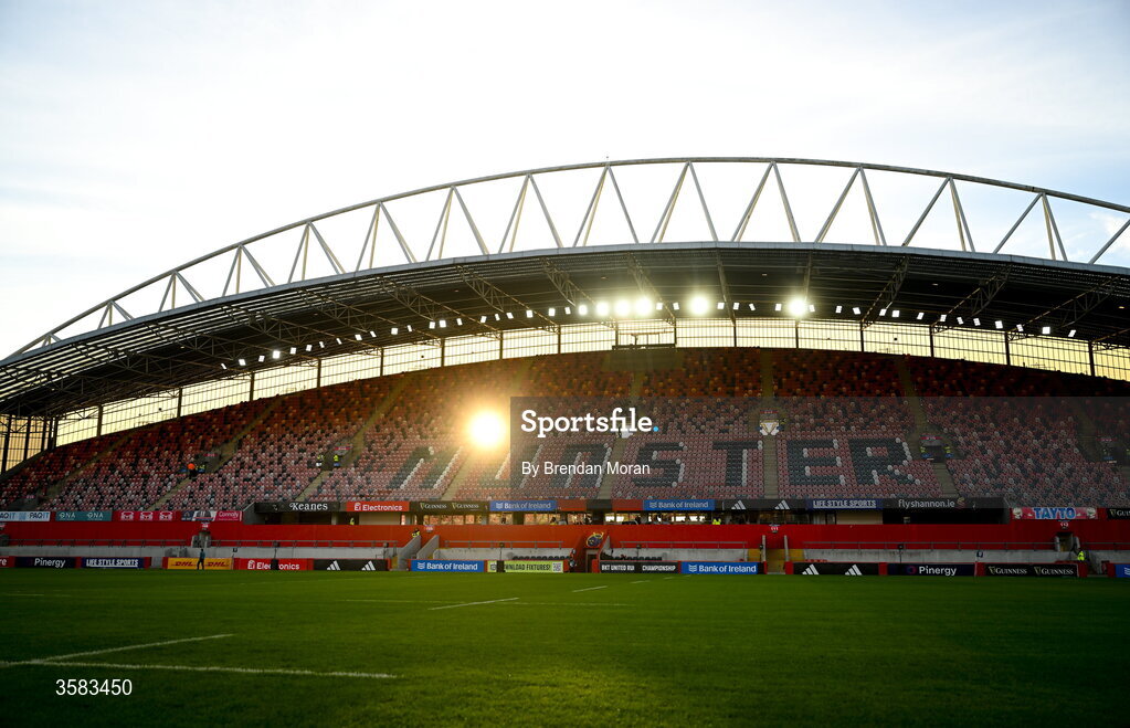 3 October 2026; A general view before the United Rugby Championship match between Munster and Vodacom Bulls at Thomond Park in Limerick. Photo by Brendan Moran/Sportsfile